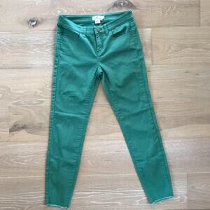 Vineyard Vines Raw Edge Skinny Jeans Green